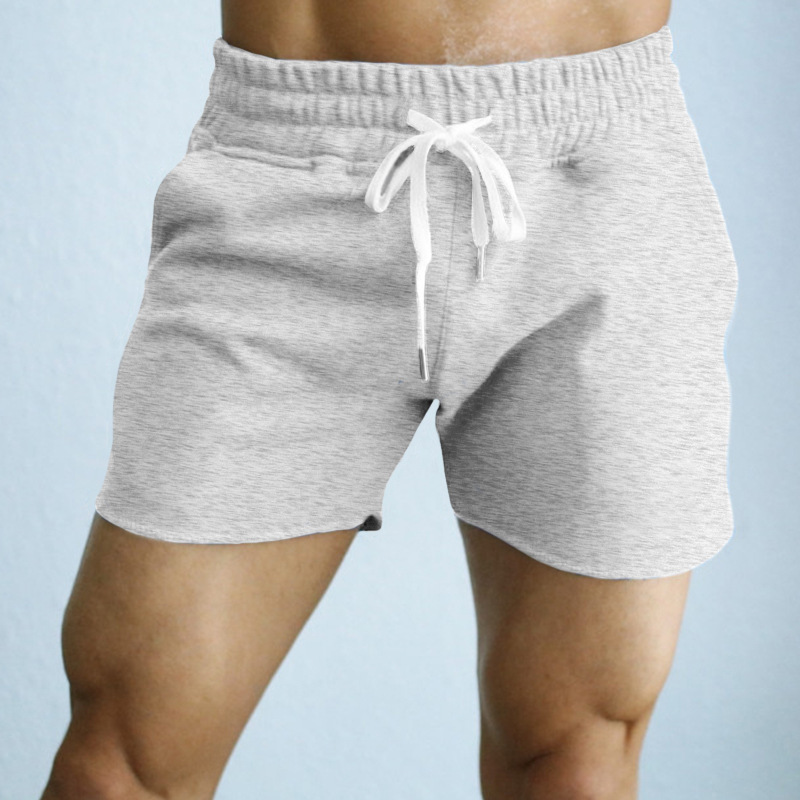 Wholesale Solid Mid Waist Drawstring Short Pants For Men VPM052562 ...