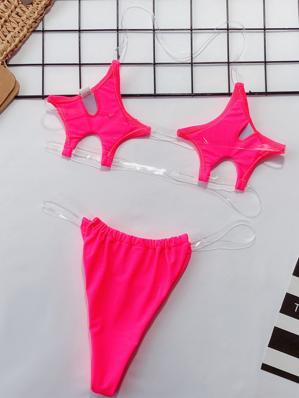 Wholesale Sexy Transparent Straps Decor Womens Swimsuit LHM061380 ...