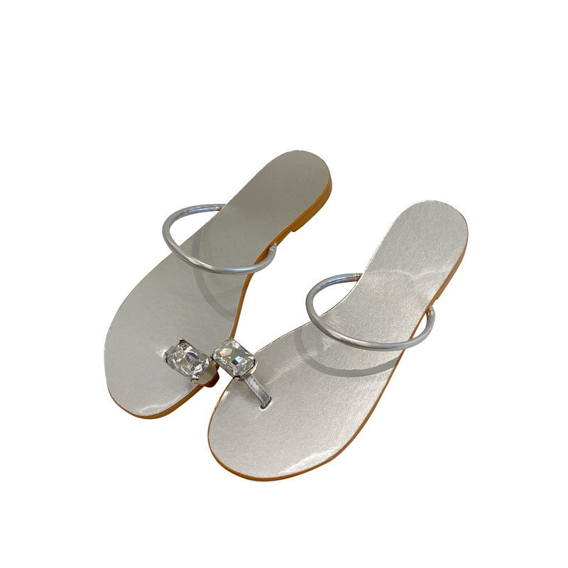 Wholesale New Design Rhinestone Flat Ladies Slippers UCM061806SL ...