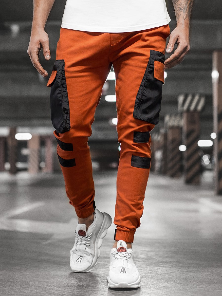 Wholesale Color Block Pockets Cargo Pants For Men VPM070243 | Wholesale7