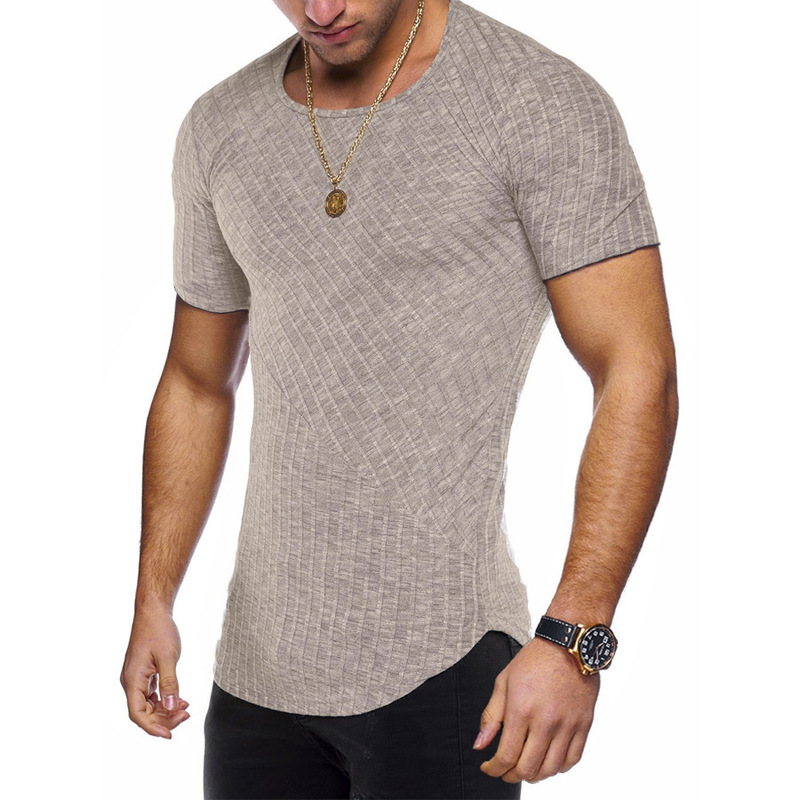 Wholesale Plain Crew Neck Short Sleeve T Shirts For Men VPM072154 ...