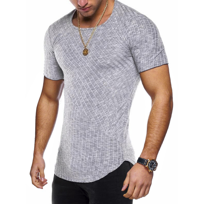Wholesale Plain Crew Neck Short Sleeve T Shirts For Men VPM072154 ...