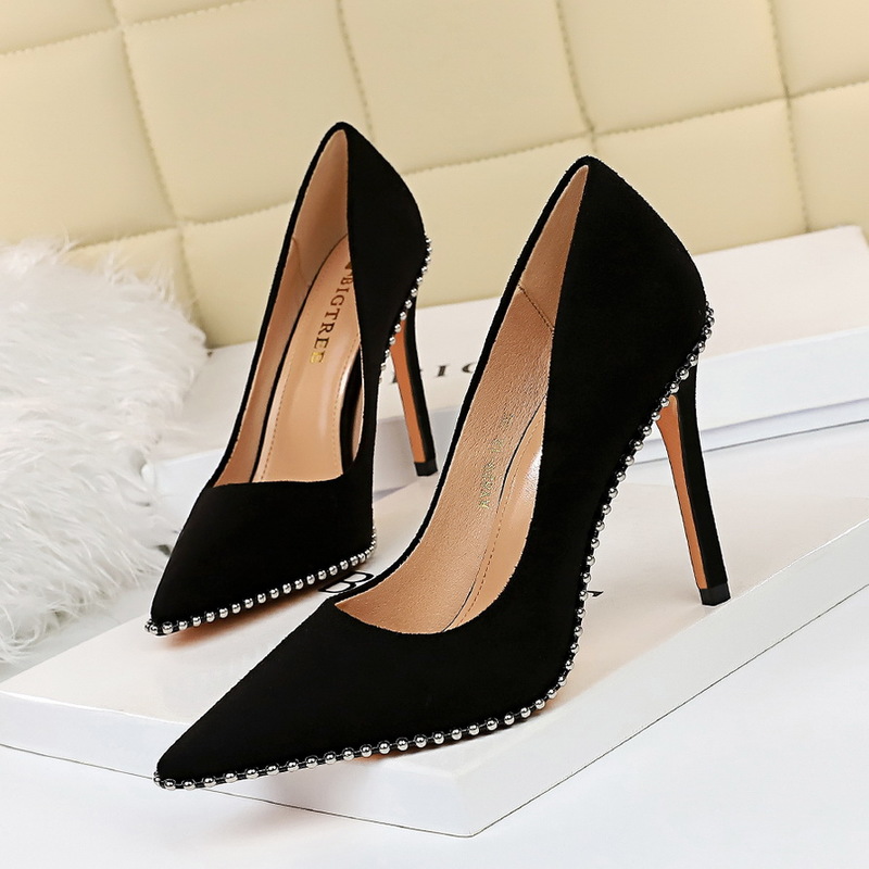 Wholesale Night Club Suede Pointed Toe High Heel Shoes UCM072455 ...