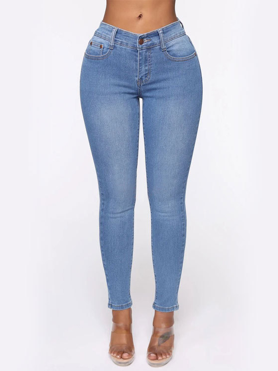 Wholesale Sexy Hips Cut High Waist Pencil Jeans For Ladies LHM072840BU ...