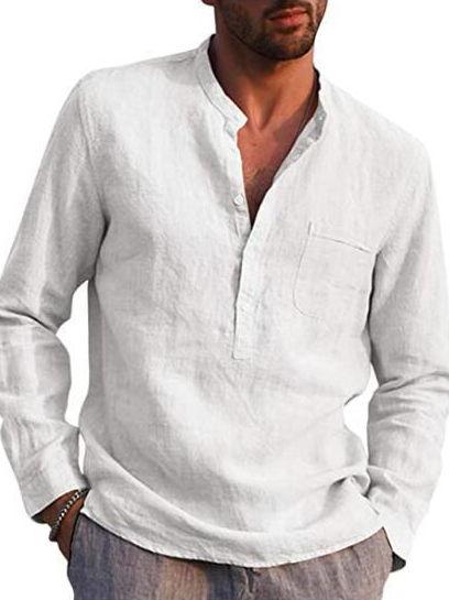 Wholesale Casual Beach Men Long Sleeve Shirts QKM081118 | Wholesale7