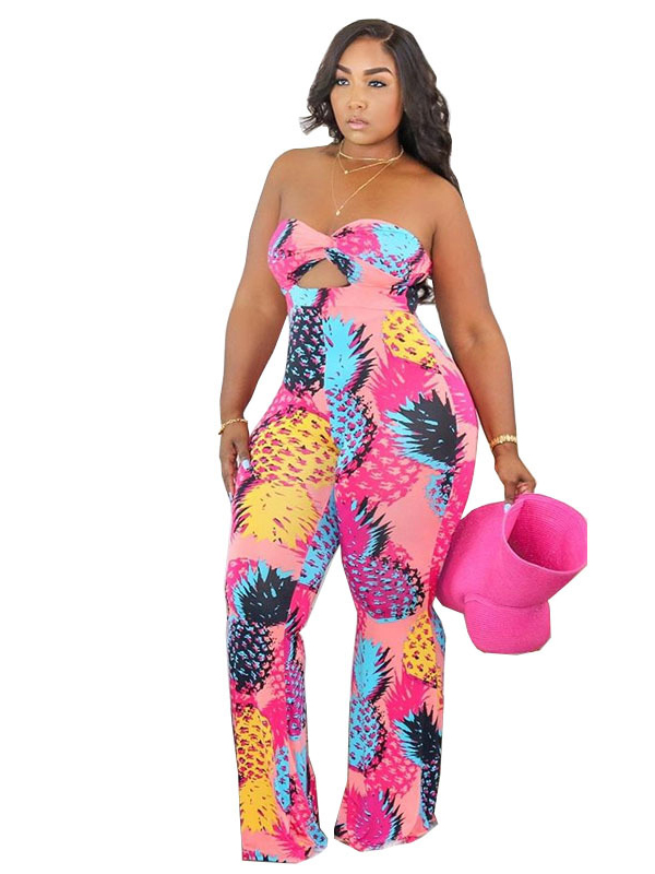 Wholesale Colorful Printed Strapless Jumpsuits For Women UCM081441PN ...