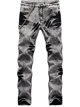 Hip Hop Street Trend Tie Dye Men Jeans 
