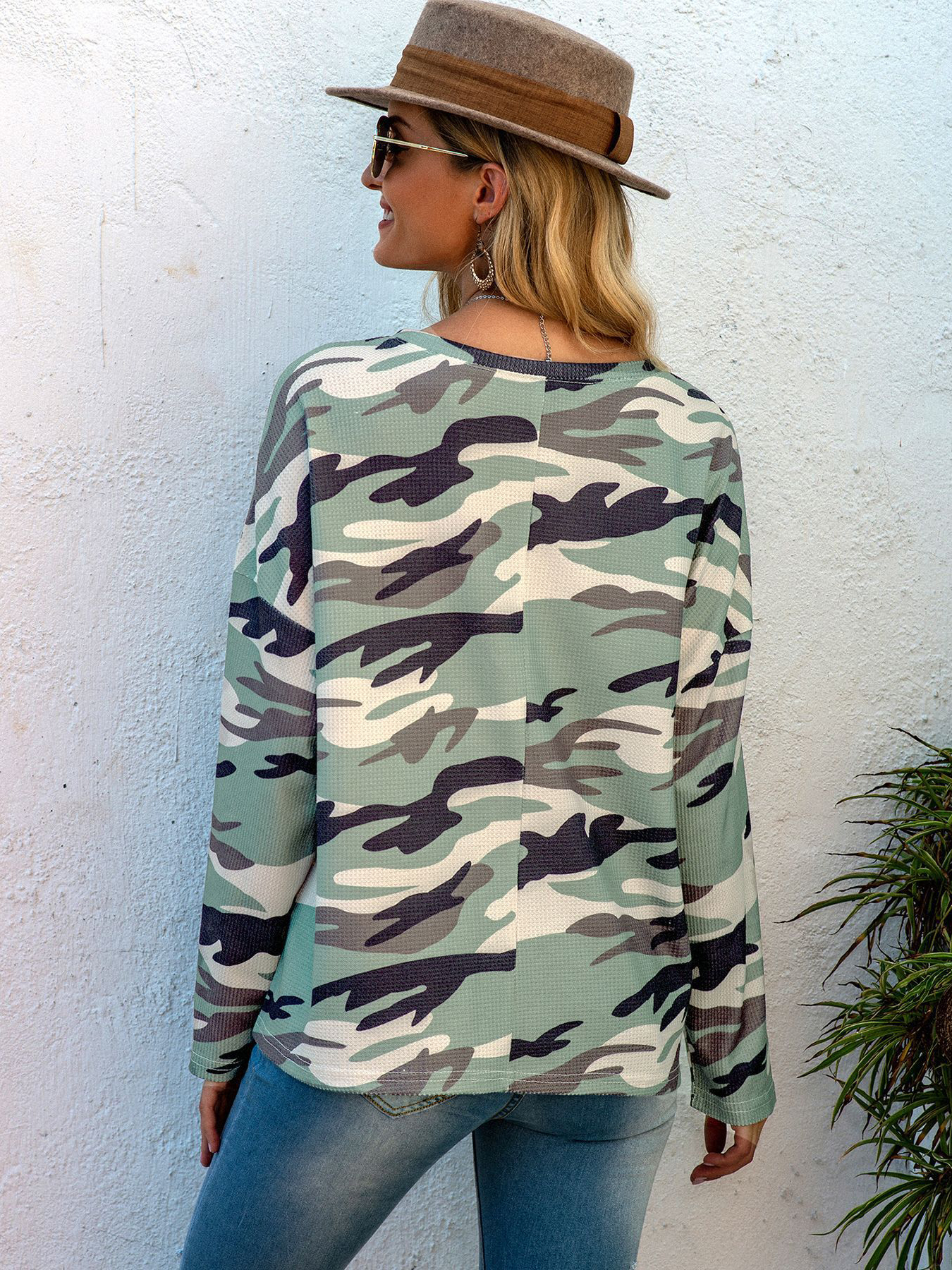 Wholesale Camouflage Casual Long Sleeve t Shirts For Women UCM090303GE ...