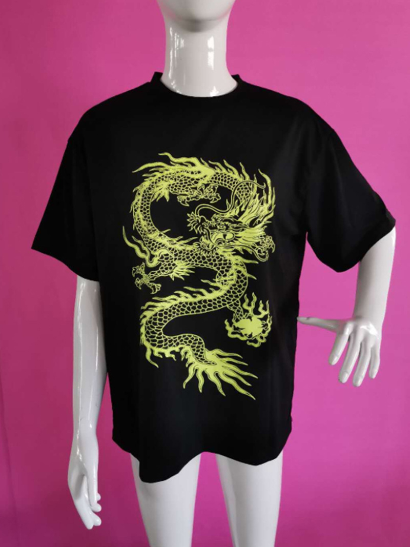 Wholesale Dragon Pattern Short Sleeve Casual Tee Shirts VWM101242BA ...