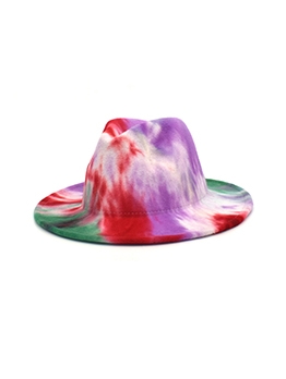 Latest Tie Dye Jazz Outdoor Novelty Fedora Hat