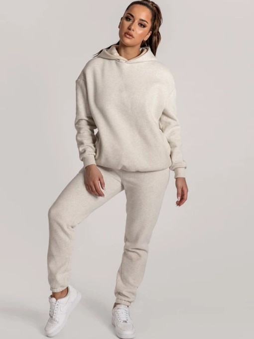 Wholesale Winter Plush Solid Hoodie Womens Tracksuits BWM112837 ...