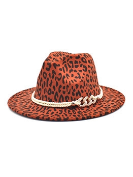 Wholesale Leopard Jazz Fedora Hats For Unisex