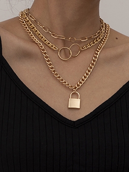 Vintage Lock Shape Pendant Create Necklace