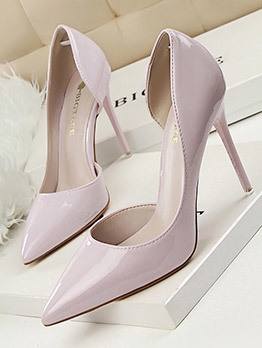 OL Style Solid Pointed Women Stiletto