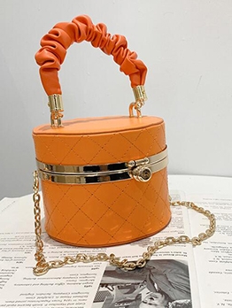 Rhombus Plaid Chain Ladies Handbags 