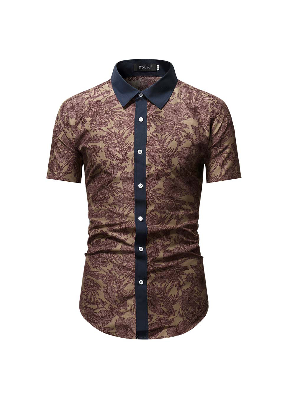 Wholesale Business Button Up Short Sleeve Men Shirts RZO051250 | Wholesale7