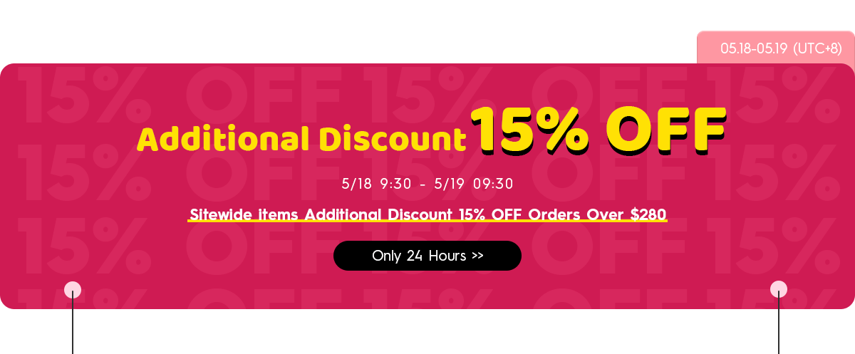 additional discount 15% off