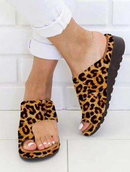 Casual Leopard Slippers For Women