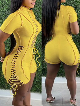 Summer Sexy Fitted Hollow Out Rompers