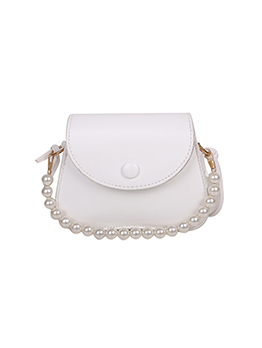 Casual Hasp Faux Pearl Shoulder Bag For Women