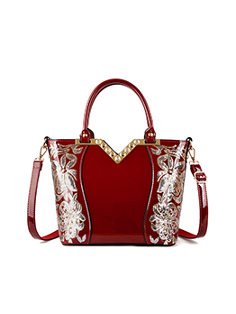 New Fashion Sequined Patchwork Zipper Tote Bag