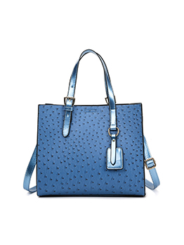 Vintage Fashion Embossing Zipper Tote Bag For Women
