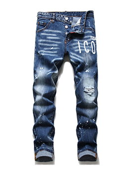 Autumn Fashion Trending Hollow Out Straight Jeans