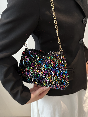 Shiny Sequin PU Shoulder Bags