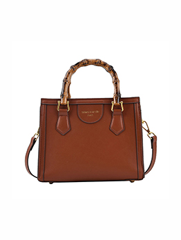 Vintage Chic Zipper Tote Bag For Women