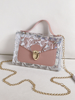 Dating Patchwork Sequined Chain Shoulder Bag For Women