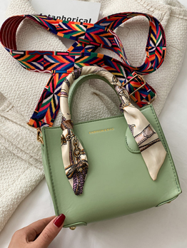 Street Scarf Colorful Belt Shoulder Bag Handbag