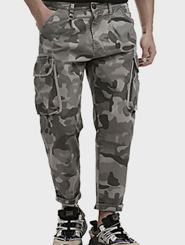 Adorable Camouflage Pocket Long Pants For Men