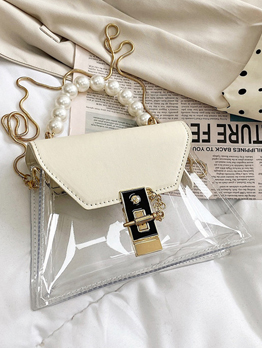 Chic Chain Faux-Pearl Visible Shoulder Bags
