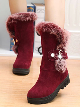 Flats Warmth Soft Thick Snow Boots
