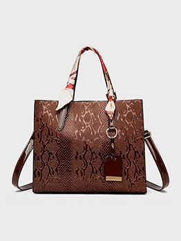 New Arrival Travel Snake Printed Tote Bag 