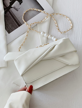 Korean Style New Chain Faux-Pearl Shoulder Bags