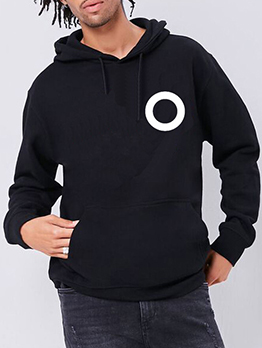 Casual Latest Style Plush Hoodies For Men