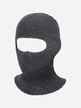 Solid Simple Warm Ski Mask For Unisex