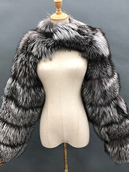Fashion Faux Fox Fur Winter Short Coat Women