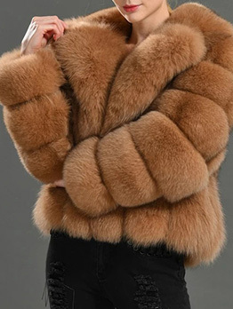 Latest Fluffy Faux Fur Winter Coats For Women