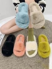 New Arrival House Fluffy Slippers For Women