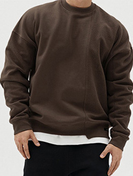 Casual Korean Style Long Sleeve Sweatshirt For Men