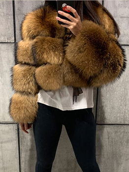 Fashion Hot Sell Faux Fur Winter Coats