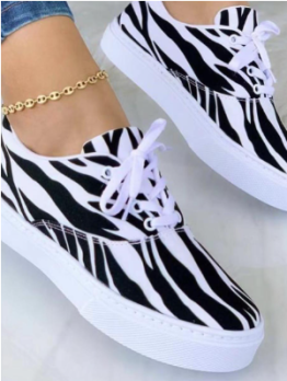 Casual Sport Printed Unisex Lace Up Shoes