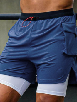 Gym Active Patchwork Workout Short Pants For Men