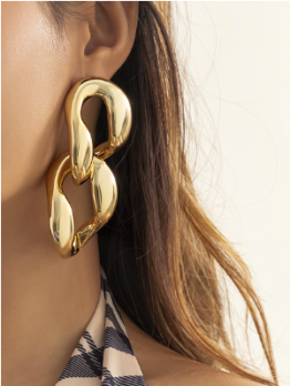   Fashion Metal Deco Geometric Earrings