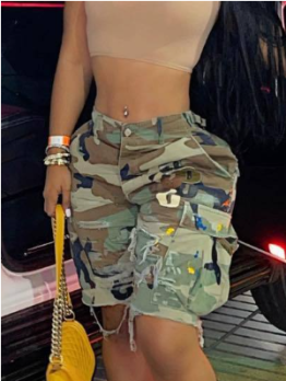 Fashion Casual Camouflage Short Pants