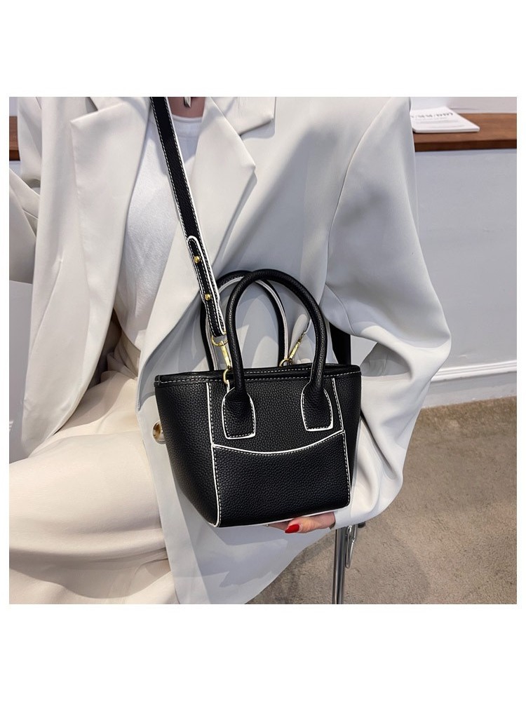 Wholesale Travel Solid Black Shoulder Handbags For Women DKT041369 ...