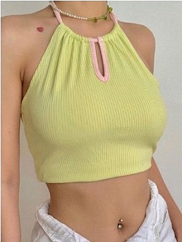 Fashion Casual Cropped Tops Tanks 