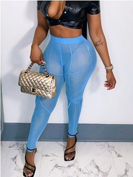 Sexy Perspective Tight High Waist Pants